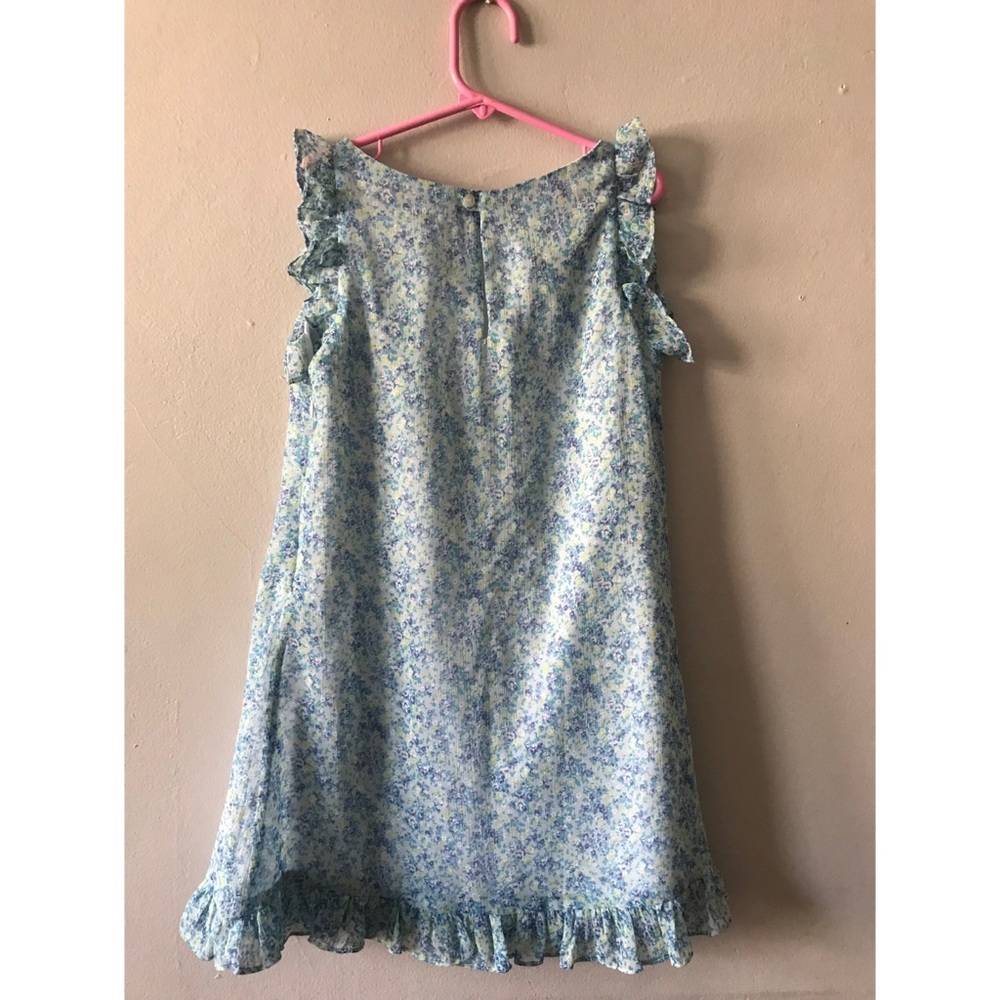Luli & Me | Smocked Blue Floral Dress - Picture 2 of 5